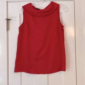 Talbots red blouse